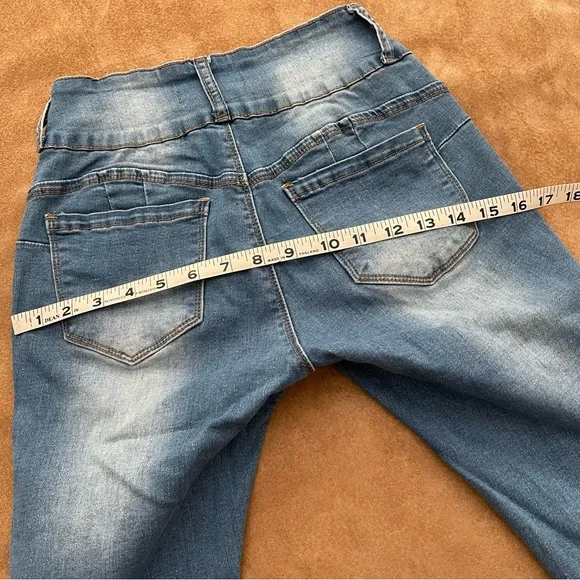 BAMBOO High Rise Stretch Skinny Jeans Size 5 - Picture 12 of 16